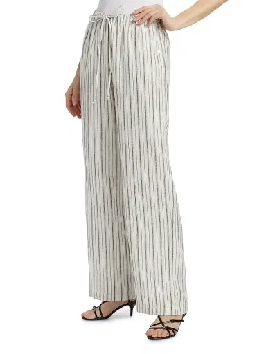 Reformation Women's Olina Linen Striped Pants - Elsie Stripe - Size Small | Thumbnail 4 Reformation Women's Olina Linen Striped Pants - Elsie Stripe - Size Small | Thumbnail 4