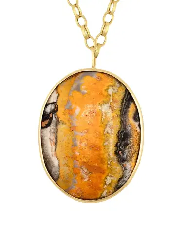 Jia Jia Women's Treasure 14K Yellow Gold & Bumblebee Jasper Pendant Necklace - Yellow | Thumbnail 1 Jia Jia Women's Treasure 14K Yellow Gold & Bumblebee Jasper Pendant Necklace - Yellow | Thumbnail 1