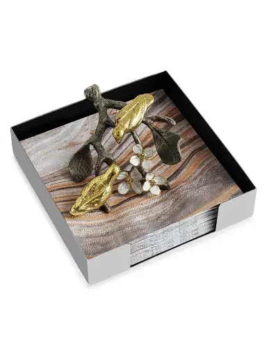 Michael Aram Lovebirds Cocktail Napkin Holder | Thumbnail 2 Michael Aram Lovebirds Cocktail Napkin Holder | Thumbnail 2