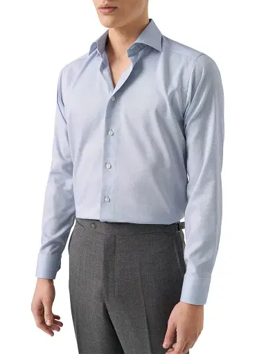 Eton Men's Contemporary-Fit Oxford Shirt | Thumbnail 3 Eton Men's Contemporary-Fit Oxford Shirt | Thumbnail 3