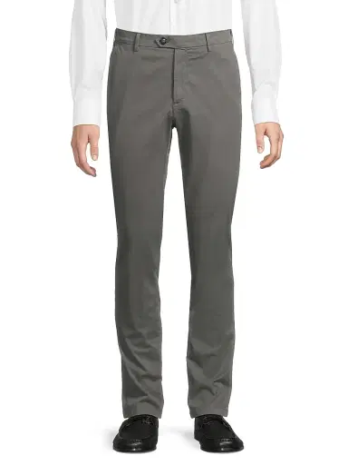 Canali Men's Garment-Dyed Comfort Chino Pants - Grey - Size 36 | Thumbnail 3 Canali Men's Garment-Dyed Comfort Chino Pants - Grey - Size 36 | Thumbnail 3