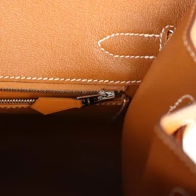 HERMÈS Hermes Birkin Sellier 30 "Zouaves Et Dragons" Naturel Sable Butler Palladium Hardware | Thumbnail 9 HERMÈS Hermes Birkin Sellier 30 "Zouaves Et Dragons" Naturel Sable Butler Palladium Hardware | Thumbnail 9