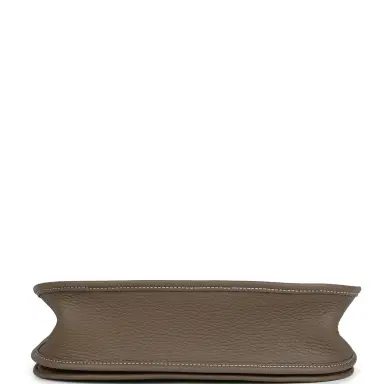 HERMÈS Hermes Evelyne III PM Etoupe Clemence Palladium Hardware | Thumbnail 6 HERMÈS Hermes Evelyne III PM Etoupe Clemence Palladium Hardware | Thumbnail 6