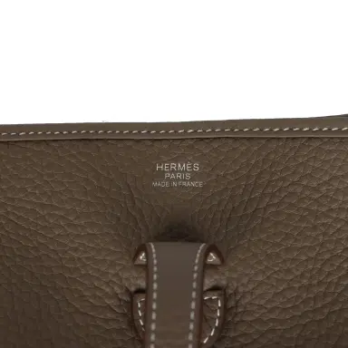 HERMÈS Hermes Evelyne III PM Etoupe Clemence Palladium Hardware | Thumbnail 7 HERMÈS Hermes Evelyne III PM Etoupe Clemence Palladium Hardware | Thumbnail 7