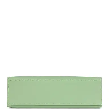 HERMÈS Hermes Kelly Pochette Vert Criquet Swift Palladium Hardware | Thumbnail 6 HERMÈS Hermes Kelly Pochette Vert Criquet Swift Palladium Hardware | Thumbnail 6