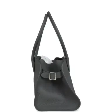 The Row The Row Margaux Shoulder 12 Bag Timouse Grey Calfskin Silver Hardware | Thumbnail 3 The Row The Row Margaux Shoulder 12 Bag Timouse Grey Calfskin Silver Hardware | Thumbnail 3