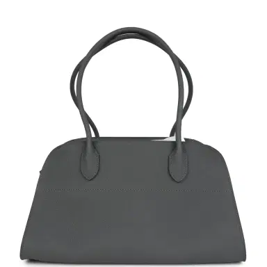The Row The Row Margaux Shoulder 12 Bag Timouse Grey Calfskin Silver Hardware | Thumbnail 1 The Row The Row Margaux Shoulder 12 Bag Timouse Grey Calfskin Silver Hardware | Thumbnail 1