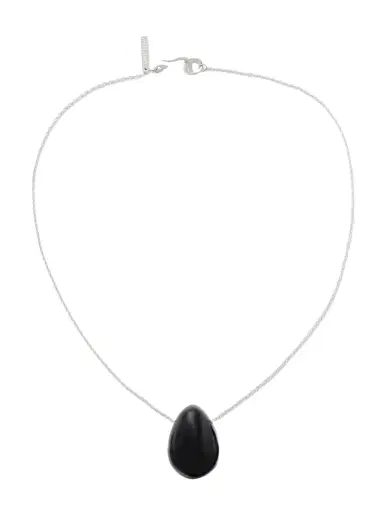 Sophie Buhai Everyday Egg Silver Onyx Necklace | Thumbnail 1 Sophie Buhai Everyday Egg Silver Onyx Necklace | Thumbnail 1