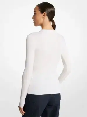 Michael Kors Collection Super Cashmere Long-Sleeve Shirt | Thumbnail 3 Michael Kors Collection Super Cashmere Long-Sleeve Shirt | Thumbnail 3