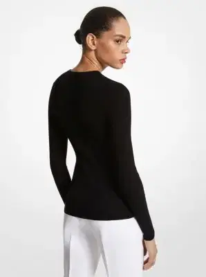 Michael Kors Collection Super Cashmere Long-Sleeve Shirt | Thumbnail 6 Michael Kors Collection Super Cashmere Long-Sleeve Shirt | Thumbnail 6