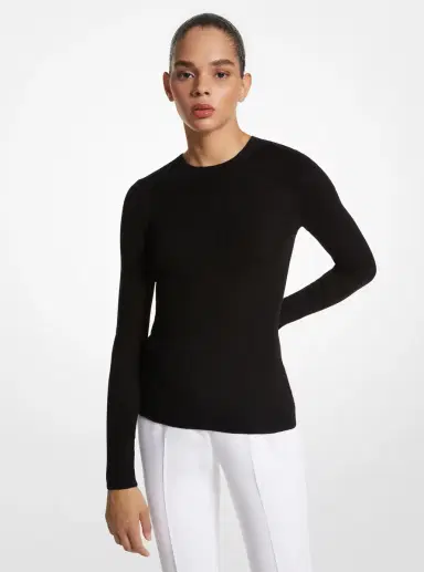 Michael Kors Collection Super Cashmere Long-Sleeve Shirt | Thumbnail 10 Michael Kors Collection Super Cashmere Long-Sleeve Shirt | Thumbnail 10