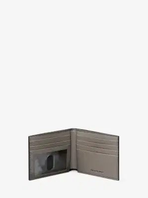 Michael Kors Collection Hudson Pebbled Leather Billfold Wallet | Thumbnail 3 Michael Kors Collection Hudson Pebbled Leather Billfold Wallet | Thumbnail 3
