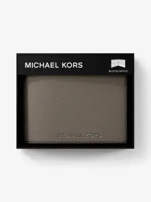 Michael Kors Collection Hudson Pebbled Leather Billfold Wallet | Thumbnail 5 Michael Kors Collection Hudson Pebbled Leather Billfold Wallet | Thumbnail 5
