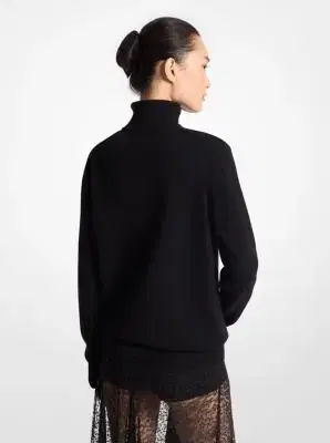 Michael Kors Collection Joan Cashmere Turtleneck Sweater | Thumbnail 5 Michael Kors Collection Joan Cashmere Turtleneck Sweater | Thumbnail 5