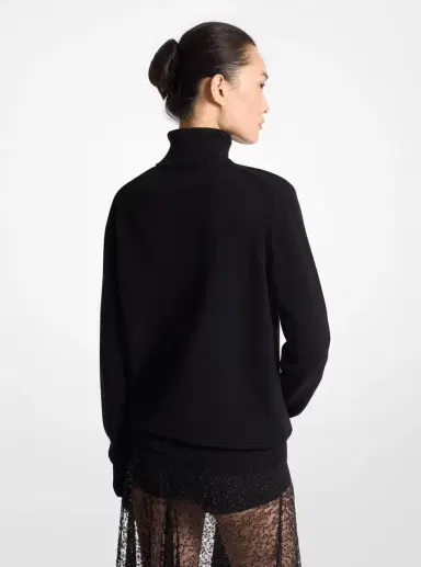 Michael Kors Collection Joan Cashmere Turtleneck Sweater | Thumbnail 8 Michael Kors Collection Joan Cashmere Turtleneck Sweater | Thumbnail 8