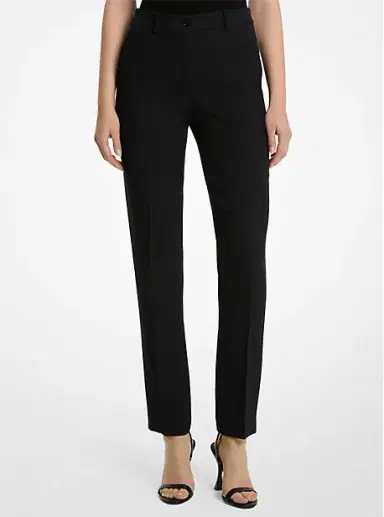 Michael Kors Collection Samantha Double Crepe Sablé Pants | Thumbnail 4 Michael Kors Collection Samantha Double Crepe Sablé Pants | Thumbnail 4