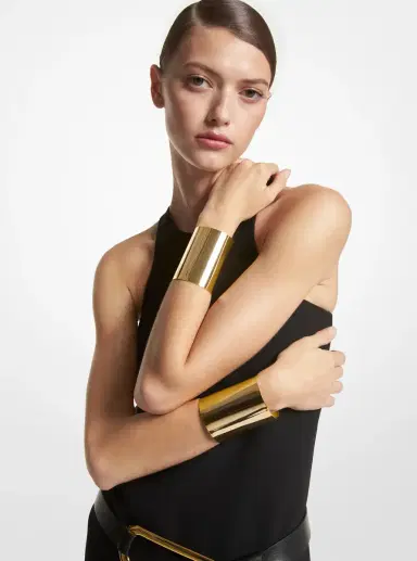 Michael Kors Collection Precious Metal-Plated Brass Cuff | Thumbnail 12 Michael Kors Collection Precious Metal-Plated Brass Cuff | Thumbnail 12