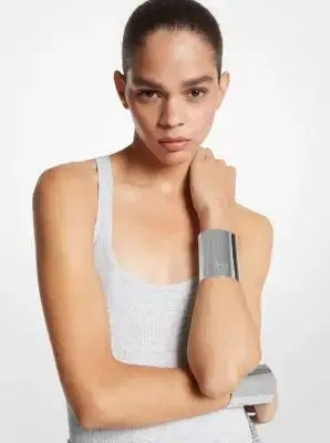 Michael Kors Collection Precious Metal-Plated Brass Cuff | Thumbnail 6 Michael Kors Collection Precious Metal-Plated Brass Cuff | Thumbnail 6