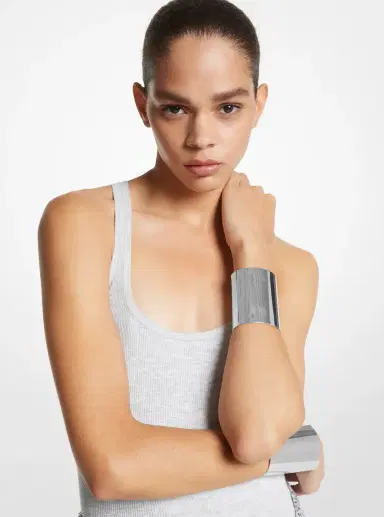 Michael Kors Collection Precious Metal-Plated Brass Cuff | Thumbnail 10 Michael Kors Collection Precious Metal-Plated Brass Cuff | Thumbnail 10