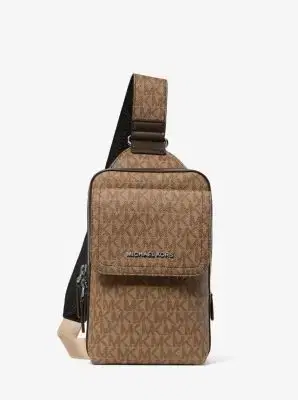 Michael Kors Collection Hudson Signature Logo Sling Pack | Thumbnail 2 Michael Kors Collection Hudson Signature Logo Sling Pack | Thumbnail 2