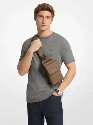 Michael Kors Collection Hudson Signature Logo Sling Pack | Thumbnail 5 Michael Kors Collection Hudson Signature Logo Sling Pack | Thumbnail 5