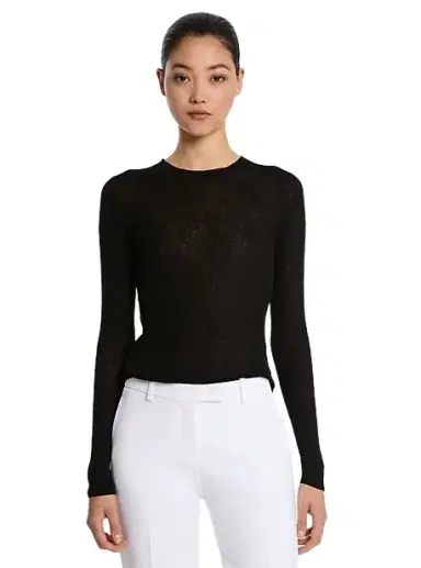 Michael Kors Collection Hutton Ribbed Superfine Linen-and-Cotton Blend Sweater | Thumbnail 1 Michael Kors Collection Hutton Ribbed Superfine Linen-and-Cotton Blend Sweater | Thumbnail 1