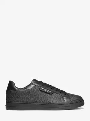 Michael Kors Keating Logo and Leather Sneaker | Thumbnail 3 Michael Kors Keating Logo and Leather Sneaker | Thumbnail 3