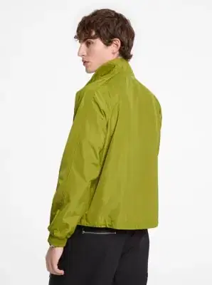 Michael Kors Collection Water-Resistant Windbreaker Jacket in Natural | Thumbnail 3 Michael Kors Collection Water-Resistant Windbreaker Jacket in Natural | Thumbnail 3