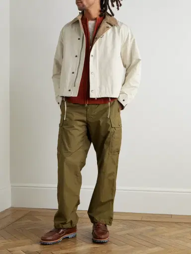 FrizmWORKS Corduroy-Trimmed Cotton-Blend Jacket - Men | Thumbnail 2 FrizmWORKS Corduroy-Trimmed Cotton-Blend Jacket - Men | Thumbnail 2