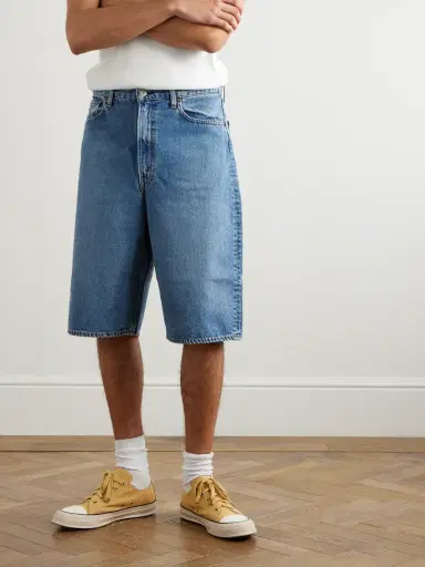 OrSlow Super Dad's Wide-Leg Denim Shorts - Men | Thumbnail 3 OrSlow Super Dad's Wide-Leg Denim Shorts - Men | Thumbnail 3