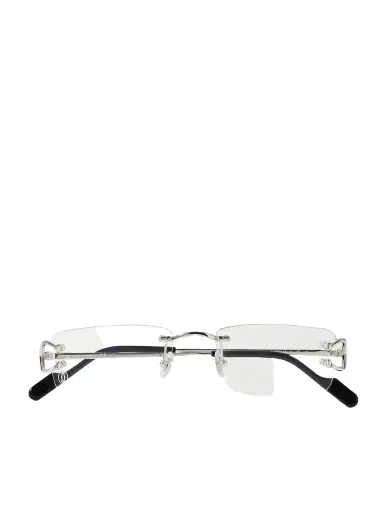 Cartier Eyewear Rimless Rectangular-Frame Silver-Tone Optical Glasses - Men | Thumbnail 1 Cartier Eyewear Rimless Rectangular-Frame Silver-Tone Optical Glasses - Men | Thumbnail 1