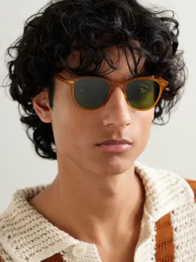 Garrett Leight California Optical Hampton Round-Frame Acetate Sunglasses - Men | Thumbnail 2 Garrett Leight California Optical Hampton Round-Frame Acetate Sunglasses - Men | Thumbnail 2
