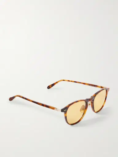 Garrett Leight California Optical Hampton J Sun Round-Frame Tortoiseshell Acetate Sunglasses - Men | Thumbnail 4 Garrett Leight California Optical Hampton J Sun Round-Frame Tortoiseshell Acetate Sunglasses - Men | Thumbnail 4