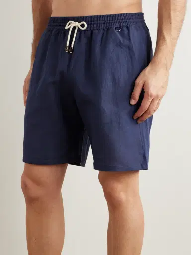 Rubinacci Straight-Leg Mid-Length Linen Swim Shorts - Men | Thumbnail 2 Rubinacci Straight-Leg Mid-Length Linen Swim Shorts - Men | Thumbnail 2