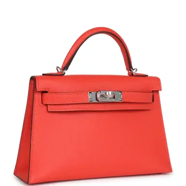 HERMÈS Hermes Kelly Sellier 20 Orange Field Epsom Palladium Hardware | Thumbnail 2 HERMÈS Hermes Kelly Sellier 20 Orange Field Epsom Palladium Hardware | Thumbnail 2