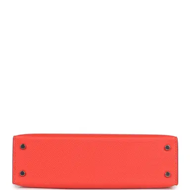 HERMÈS Hermes Kelly Sellier 20 Orange Field Epsom Palladium Hardware | Thumbnail 6 HERMÈS Hermes Kelly Sellier 20 Orange Field Epsom Palladium Hardware | Thumbnail 6