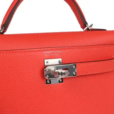 HERMÈS Hermes Kelly Sellier 20 Orange Field Epsom Palladium Hardware | Thumbnail 7 HERMÈS Hermes Kelly Sellier 20 Orange Field Epsom Palladium Hardware | Thumbnail 7