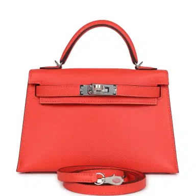 HERMÈS Hermes Kelly Sellier 20 Orange Field Epsom Palladium Hardware | Thumbnail 1 HERMÈS Hermes Kelly Sellier 20 Orange Field Epsom Palladium Hardware | Thumbnail 1