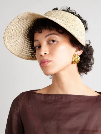 Eugenia Kim Trixie Metallic Hemp-blend Visor | Thumbnail 2 Eugenia Kim Trixie Metallic Hemp-blend Visor | Thumbnail 2