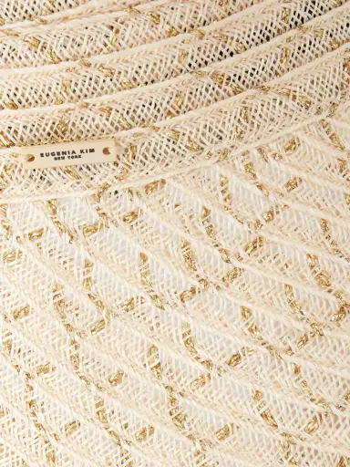 Eugenia Kim Trixie Metallic Hemp-blend Visor | Thumbnail 4 Eugenia Kim Trixie Metallic Hemp-blend Visor | Thumbnail 4
