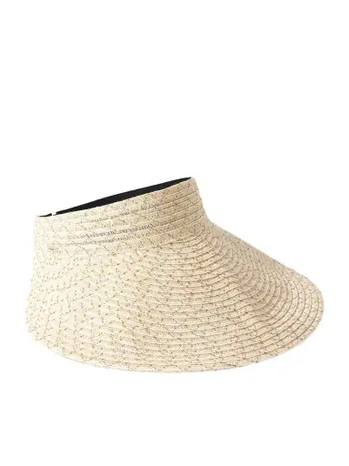 Eugenia Kim Trixie Metallic Hemp-blend Visor | Thumbnail 1 Eugenia Kim Trixie Metallic Hemp-blend Visor | Thumbnail 1