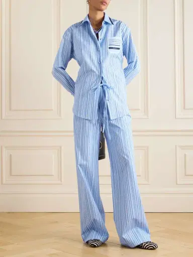 Gucci Tie-neck Printed Cotton-poplin Shirt | Thumbnail 2 Gucci Tie-neck Printed Cotton-poplin Shirt | Thumbnail 2