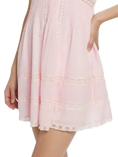 LoveShackFancy Women's Docila Cotton Minidress - Pink | Thumbnail 6 LoveShackFancy Women's Docila Cotton Minidress - Pink | Thumbnail 6