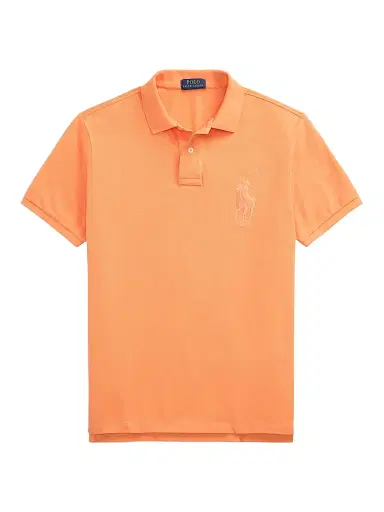 Polo Ralph Lauren Men's Custom-Slim-Fit Big Pony Mesh Polo Shirt - Classic Peach - Size XXL | Thumbnail 1 Polo Ralph Lauren Men's Custom-Slim-Fit Big Pony Mesh Polo Shirt - Classic Peach - Size XXL | Thumbnail 1