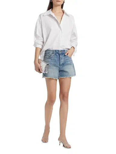 Joe's Jeans Women's The Jessie Denim Relaxed Crystal Shorts - Bejeweled - Size 29 | Thumbnail 2 Joe's Jeans Women's The Jessie Denim Relaxed Crystal Shorts - Bejeweled - Size 29 | Thumbnail 2