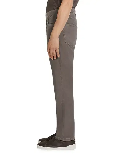 Zegna Men's Stretch Cotton and Linen Roccia Jeans | Thumbnail 3 Zegna Men's Stretch Cotton and Linen Roccia Jeans | Thumbnail 3