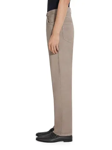Zegna Men's Stretch Cotton and Linen Roccia Jeans | Thumbnail 3 Zegna Men's Stretch Cotton and Linen Roccia Jeans | Thumbnail 3
