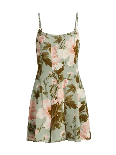 Reformation Women's Annelise Floral Minidress | Thumbnail 1 Reformation Women's Annelise Floral Minidress | Thumbnail 1