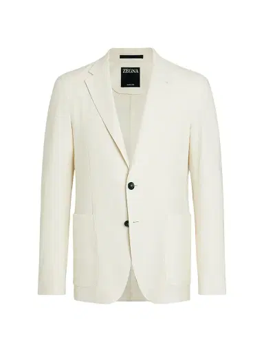 Zegna Men's Pure Linen Blazer | Thumbnail 2 Zegna Men's Pure Linen Blazer | Thumbnail 2