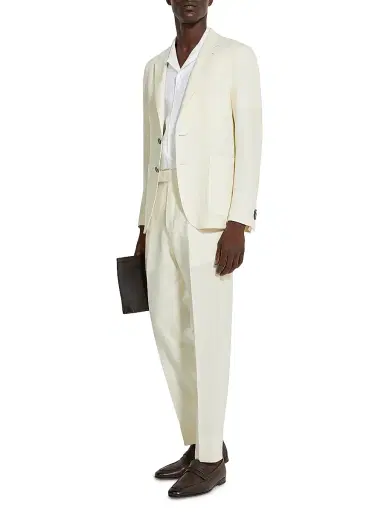 Zegna Men's Pure Linen Blazer | Thumbnail 5 Zegna Men's Pure Linen Blazer | Thumbnail 5